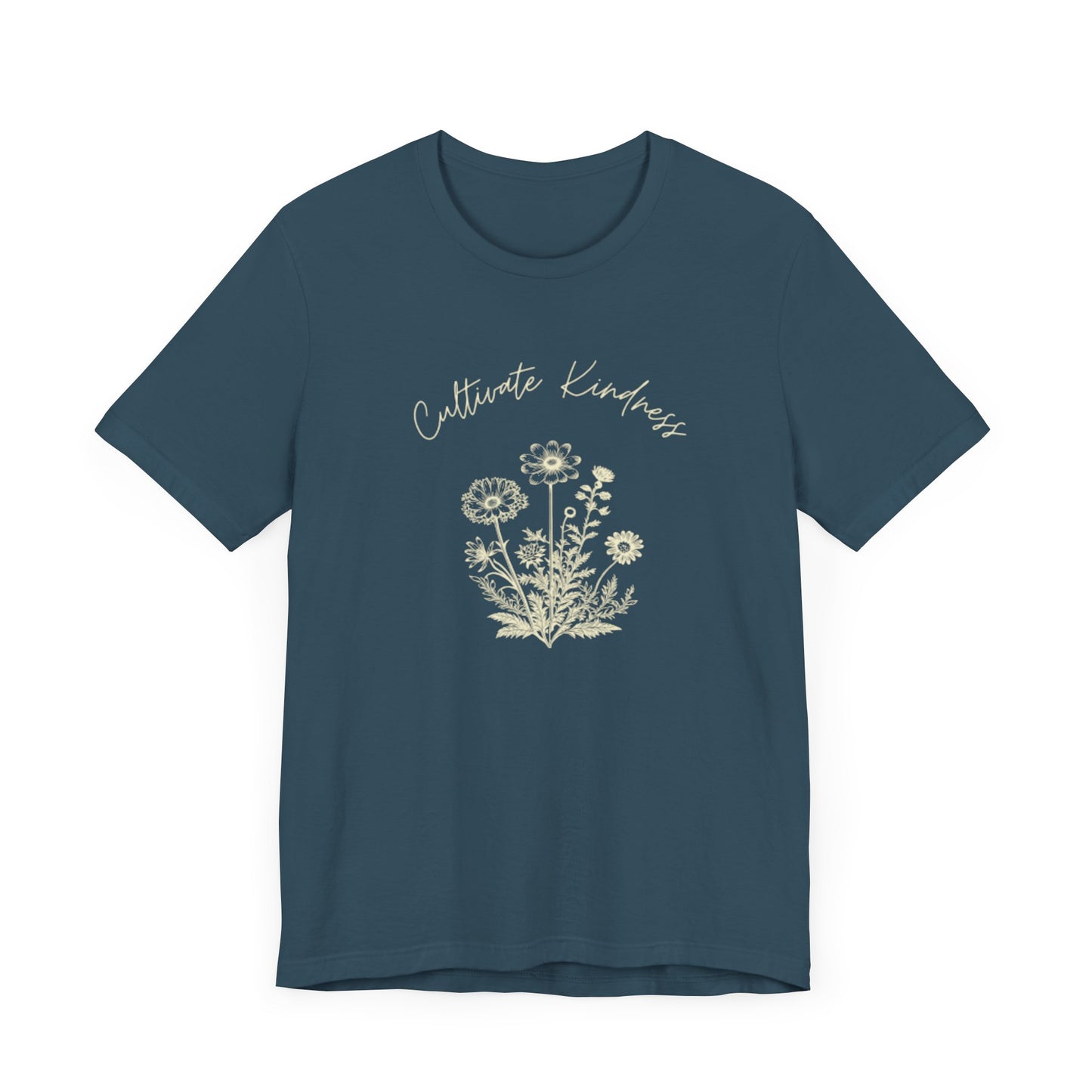 Cultivate Kindness Floral Unisex Jersey Tee - Perfect for Nature Lovers