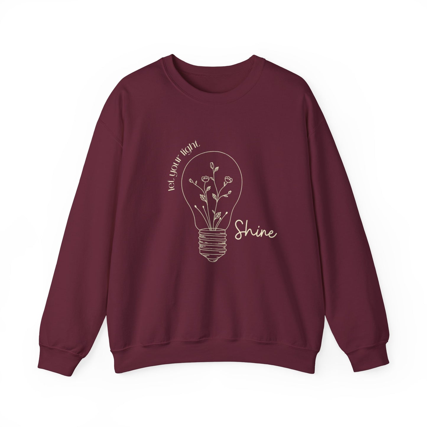 Shine Crewneck Sweatshirt - Positive Vibes Unisex Sweatshirt