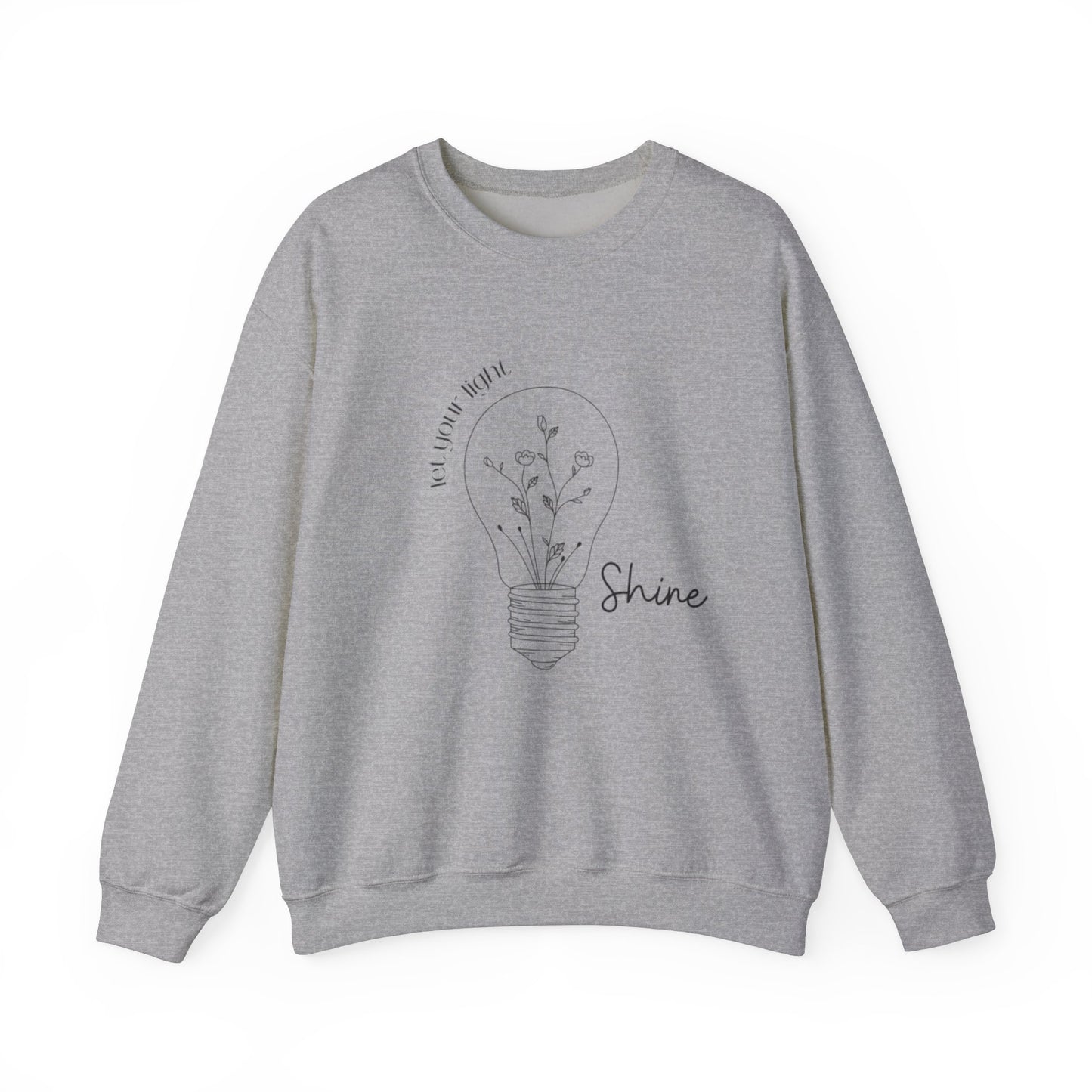 Shine Crewneck Sweatshirt - Positive Vibes Unisex Sweatshirt