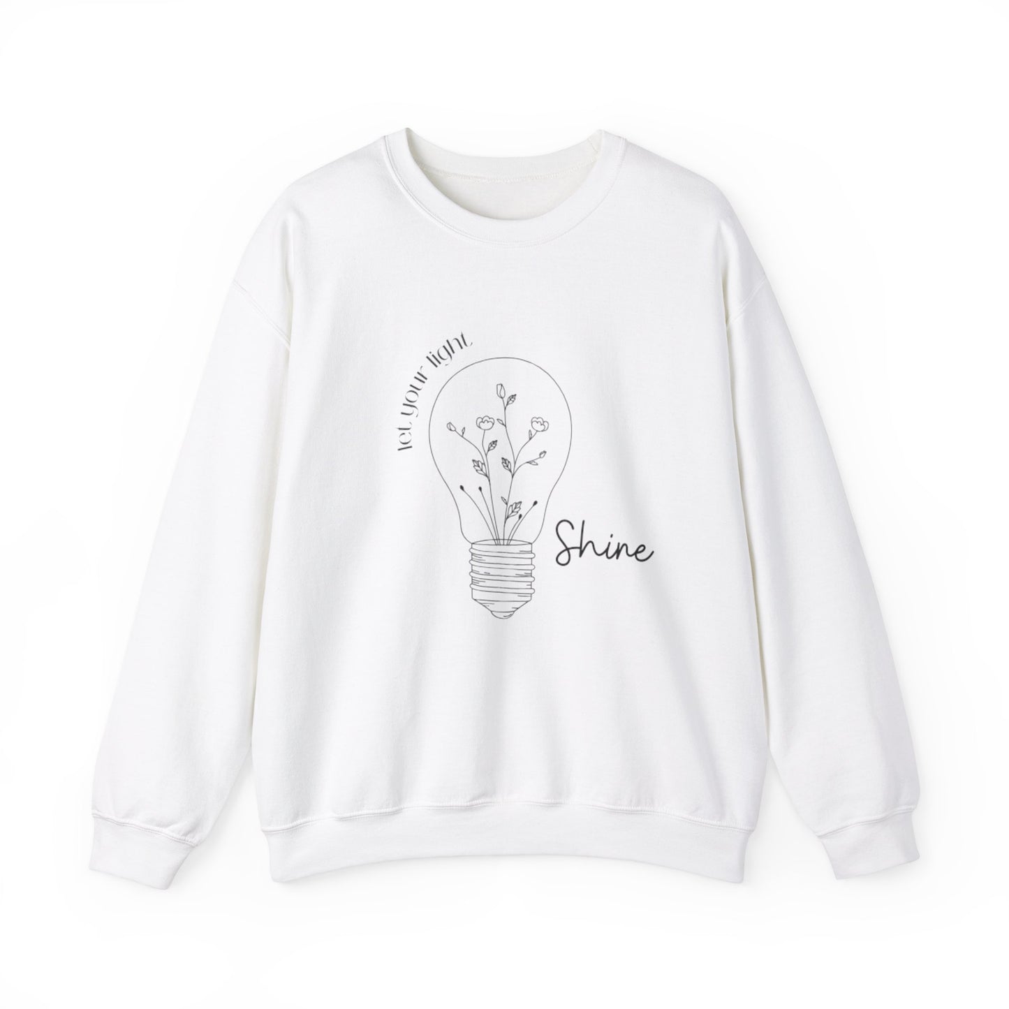 Shine Crewneck Sweatshirt - Positive Vibes Unisex Sweatshirt