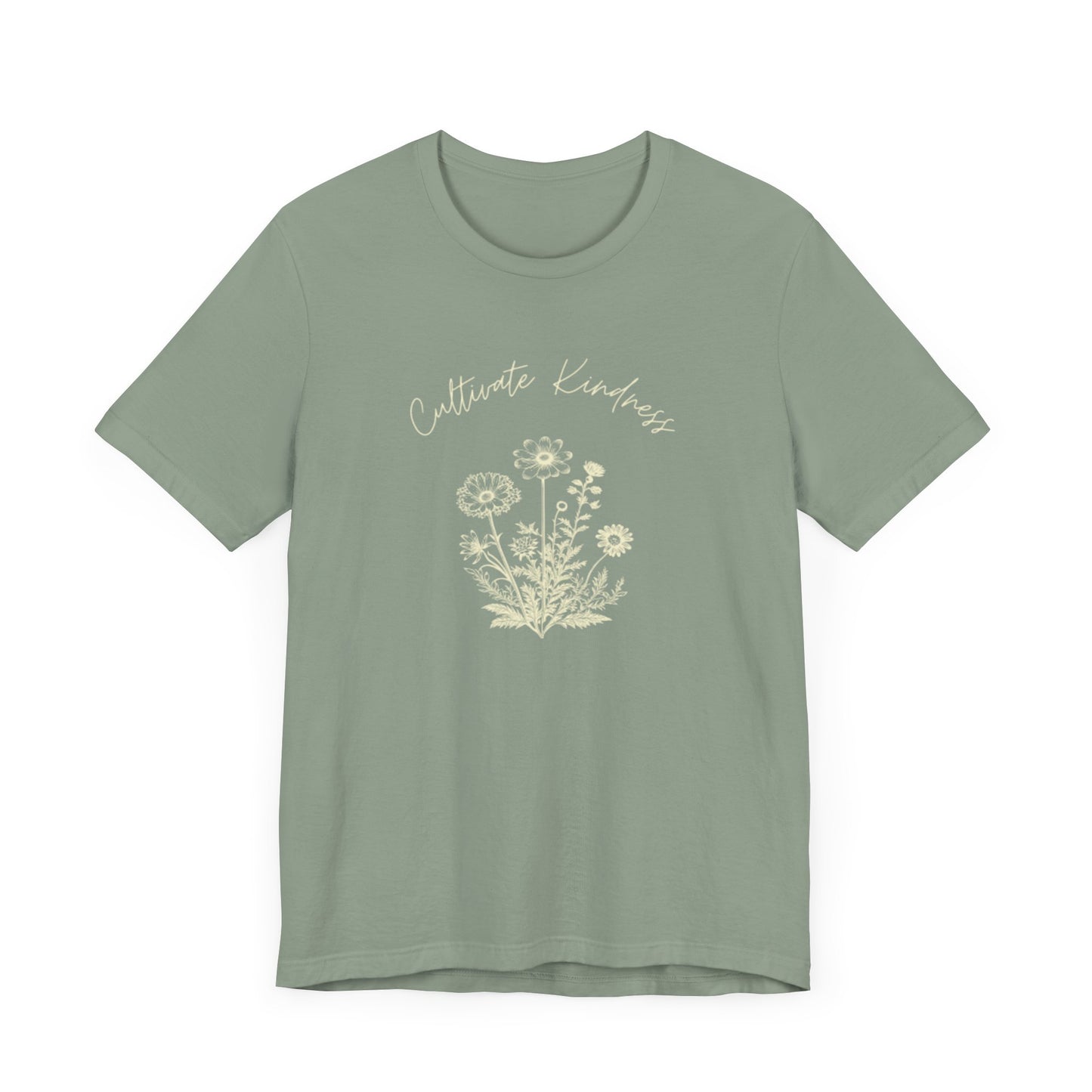 Cultivate Kindness Floral Unisex Jersey Tee - Perfect for Nature Lovers