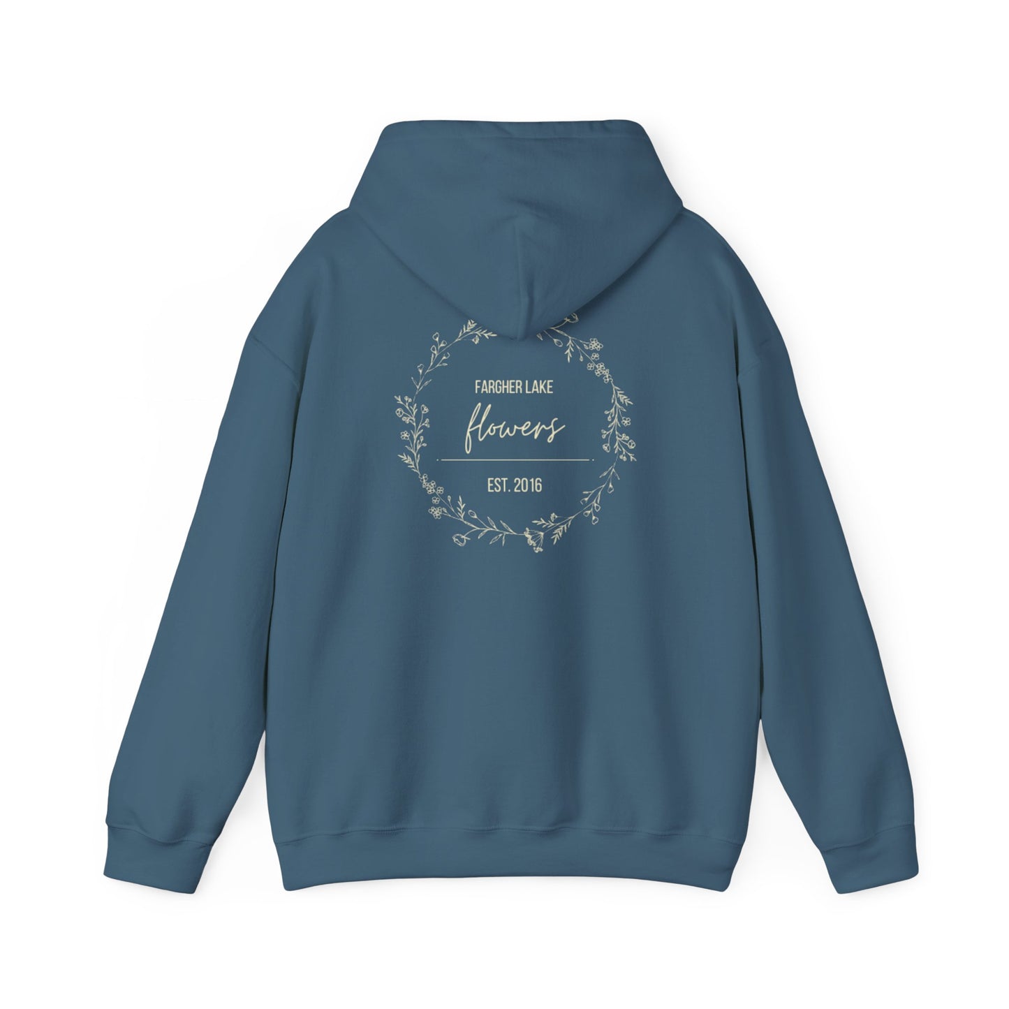 Fargher Lake Flowers Unisex Heavy Blend™ Hoodie - Cozy Botanical Sweatshirt
