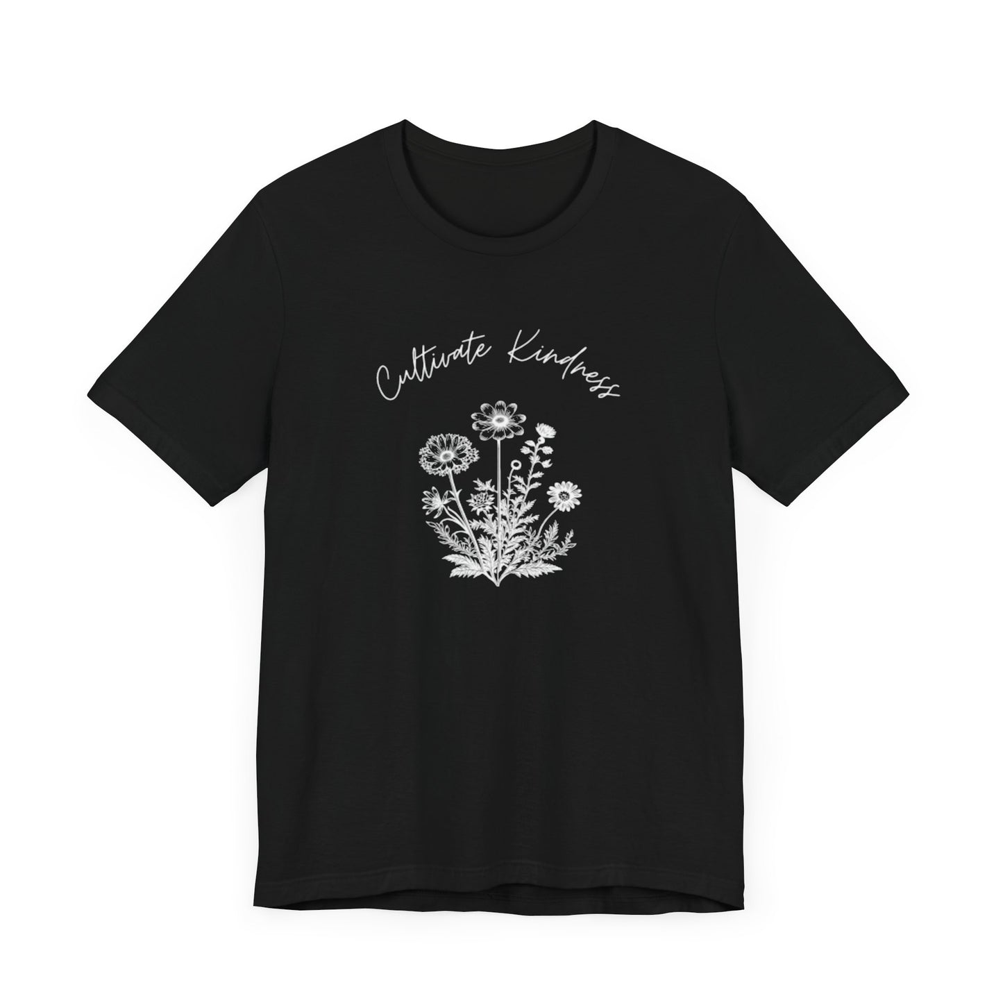 Cultivate Kindness Floral Unisex Jersey Tee - Perfect for Nature Lovers