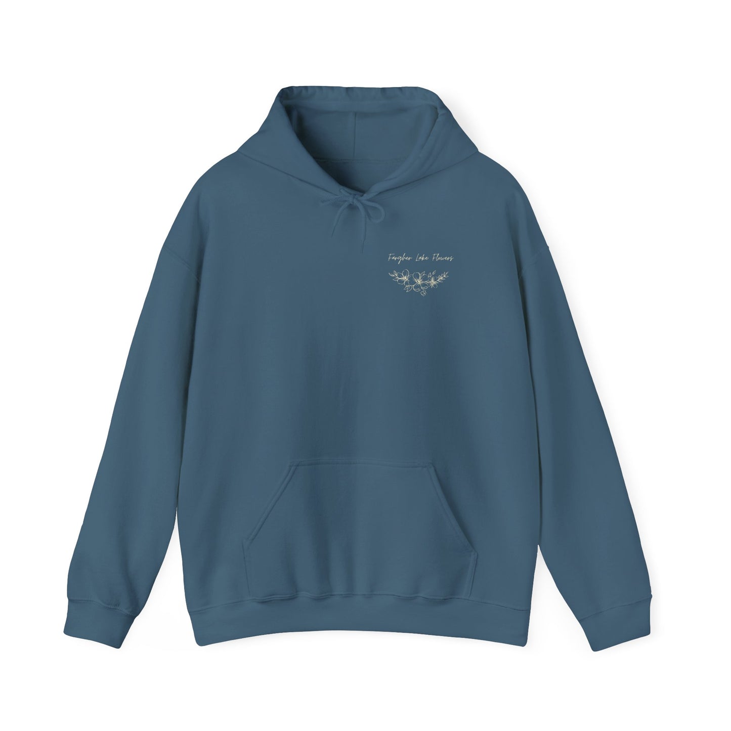 Fargher Lake Flowers Unisex Heavy Blend™ Hoodie - Cozy Botanical Sweatshirt