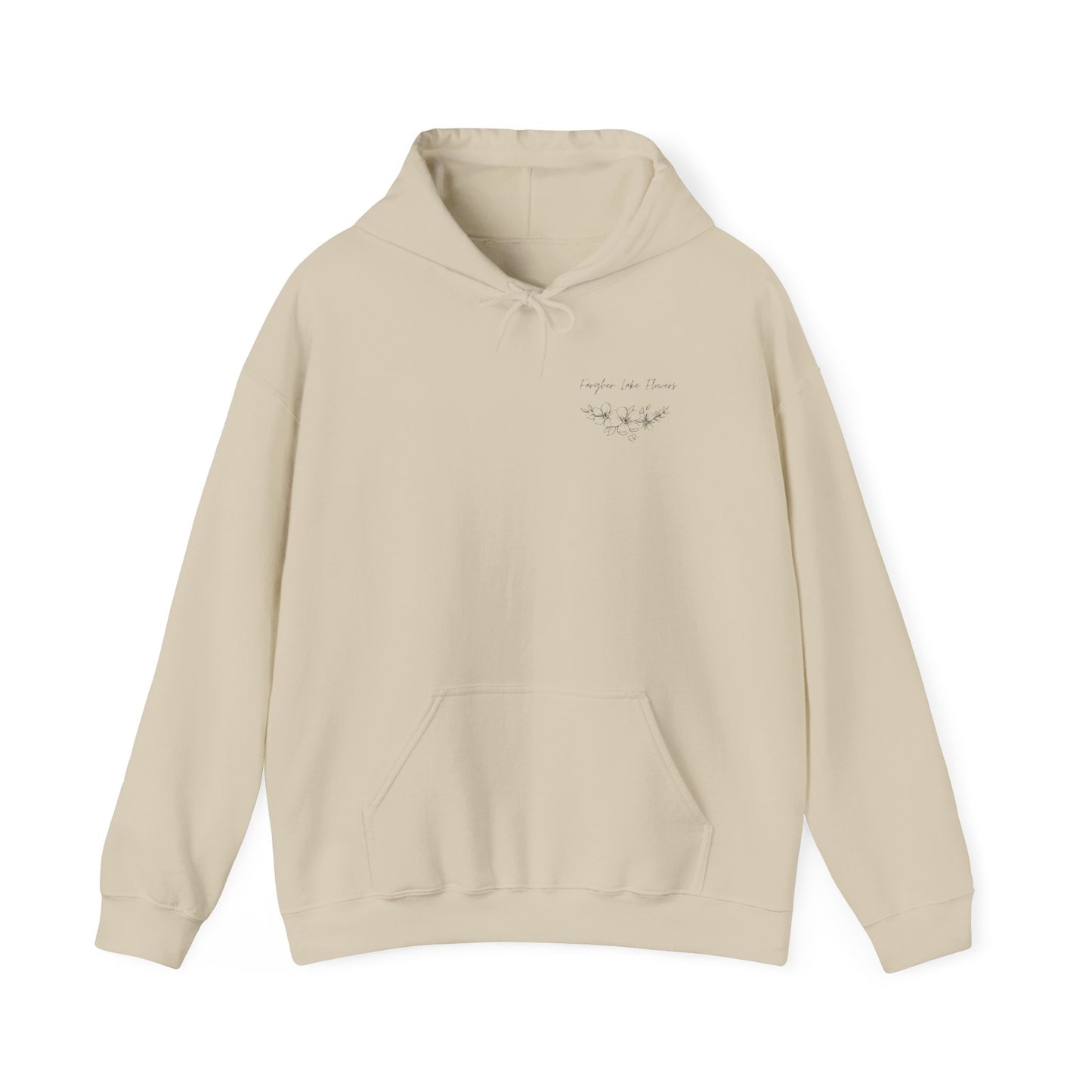 Fargher Lake Flowers Unisex Heavy Blend™ Hoodie - Cozy Botanical Sweatshirt