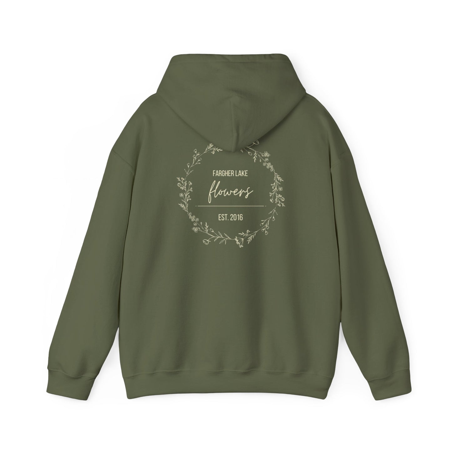 Fargher Lake Flowers Unisex Heavy Blend™ Hoodie - Cozy Botanical Sweatshirt
