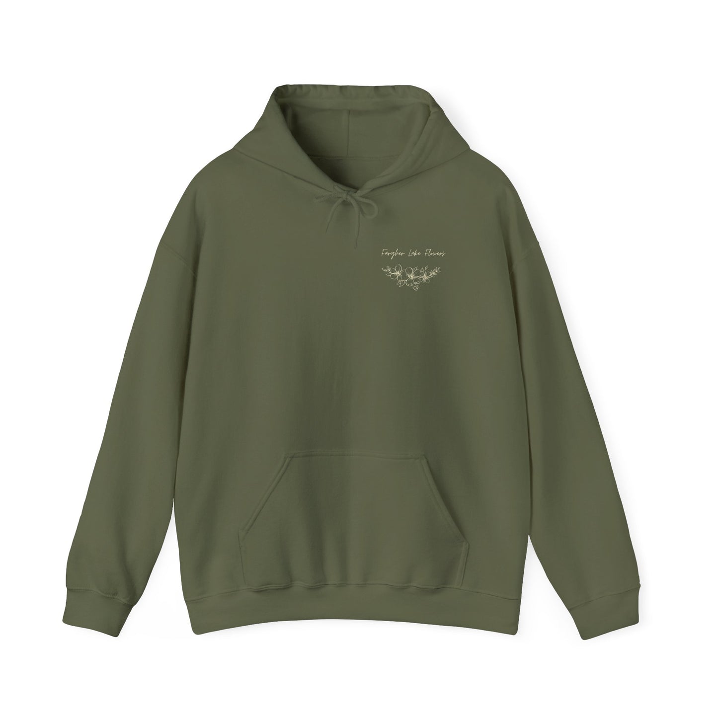 Fargher Lake Flowers Unisex Heavy Blend™ Hoodie - Cozy Botanical Sweatshirt