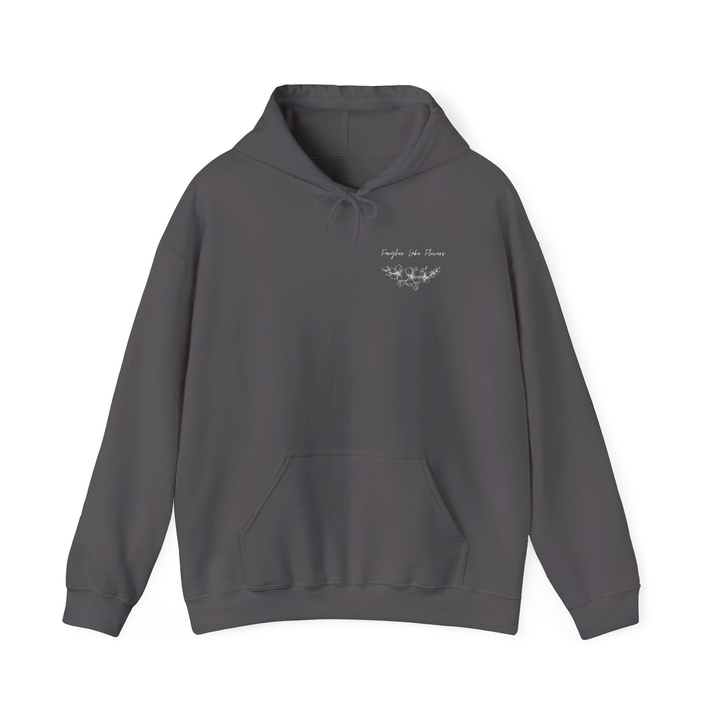 Fargher Lake Flowers Unisex Heavy Blend™ Hoodie - Cozy Botanical Sweatshirt