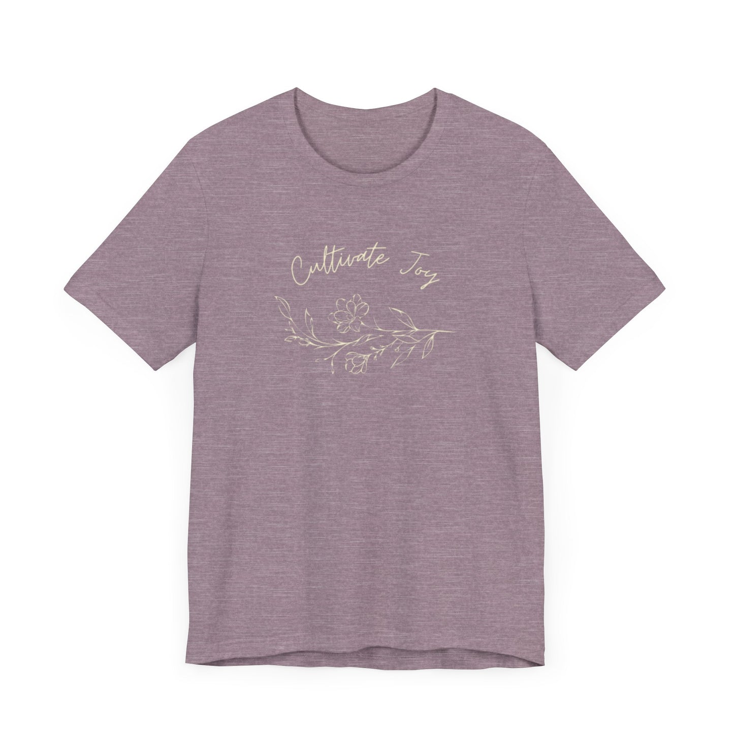 Cultivate Joy Floral Unisex Jersey Tee - Perfect for Nature Lovers