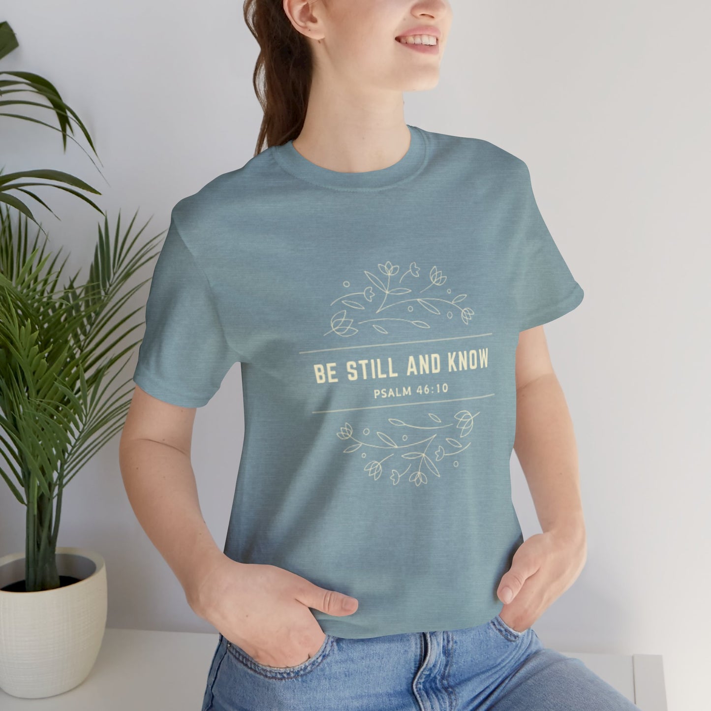 Be Still and Know Unisex Jersey Tee - Comfort & Faith Inspired T-Shirt