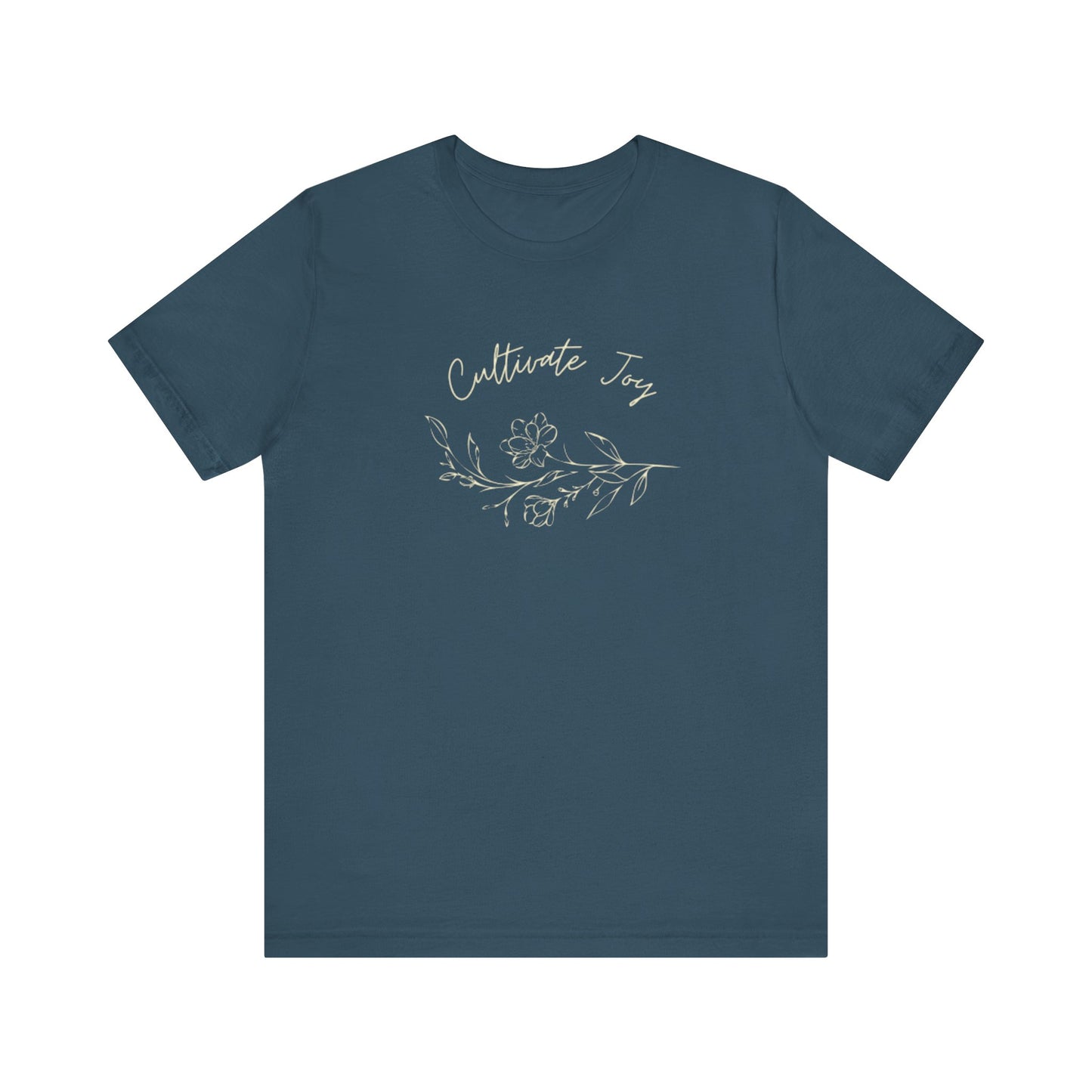 Cultivate Joy Floral Unisex Jersey Tee - Perfect for Nature Lovers