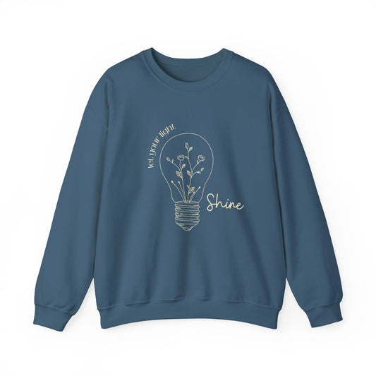 Shine Crewneck Sweatshirt - Positive Vibes Unisex Sweatshirt