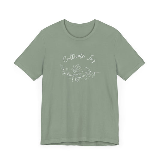 Cultivate Joy Floral Unisex Jersey Tee - Perfect for Nature Lovers