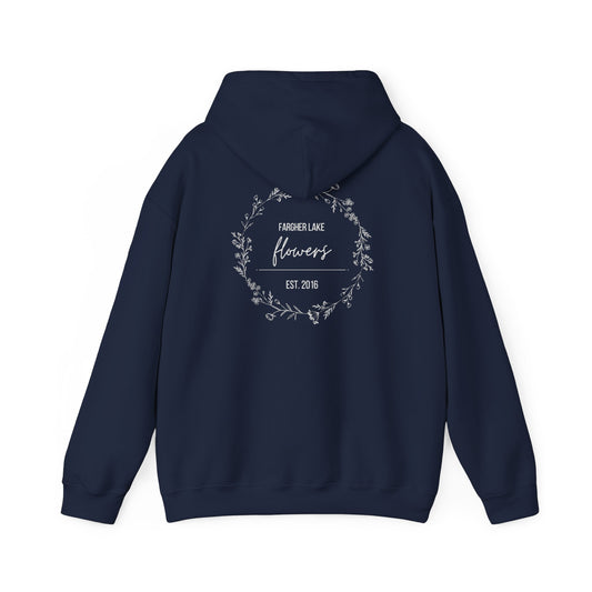 Fargher Lake Flowers Unisex Heavy Blend™ Hoodie - Cozy Botanical Sweatshirt