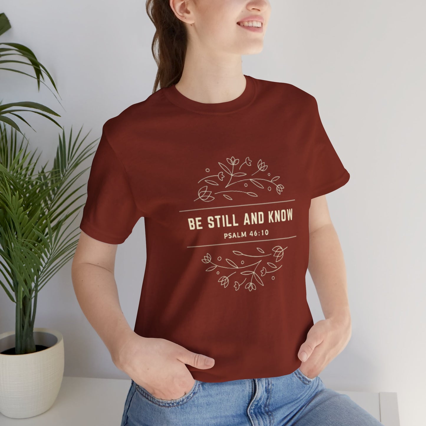 Be Still and Know Unisex Jersey Tee - Comfort & Faith Inspired T-Shirt