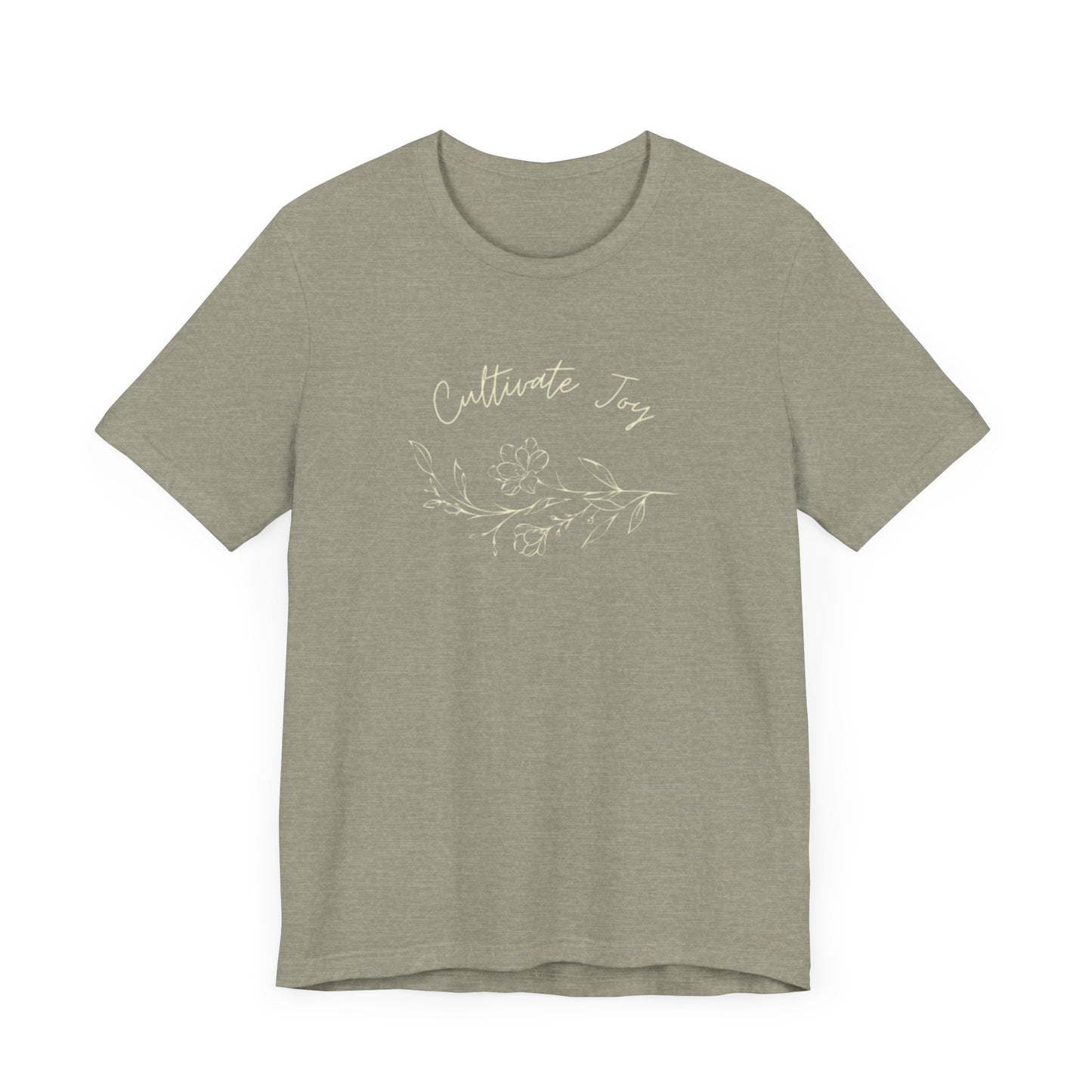 Cultivate Joy Floral Unisex Jersey Tee - Perfect for Nature Lovers