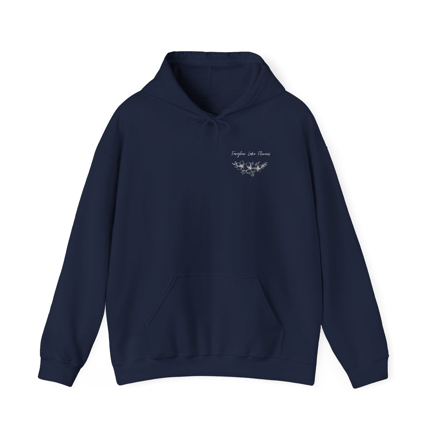 Fargher Lake Flowers Unisex Heavy Blend™ Hoodie - Cozy Botanical Sweatshirt