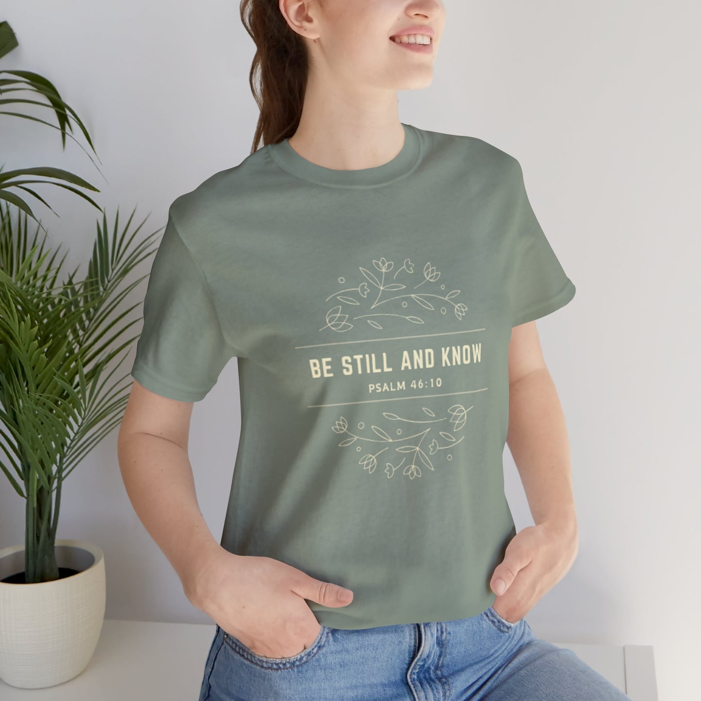 Be Still and Know Unisex Jersey Tee - Comfort & Faith Inspired T-Shirt