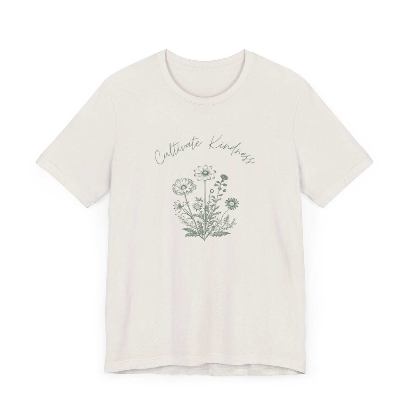 Cultivate Kindness Floral Unisex Jersey Tee - Perfect for Nature Lovers