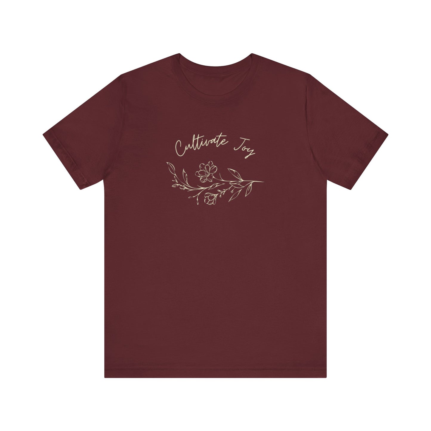 Cultivate Joy Floral Unisex Jersey Tee - Perfect for Nature Lovers