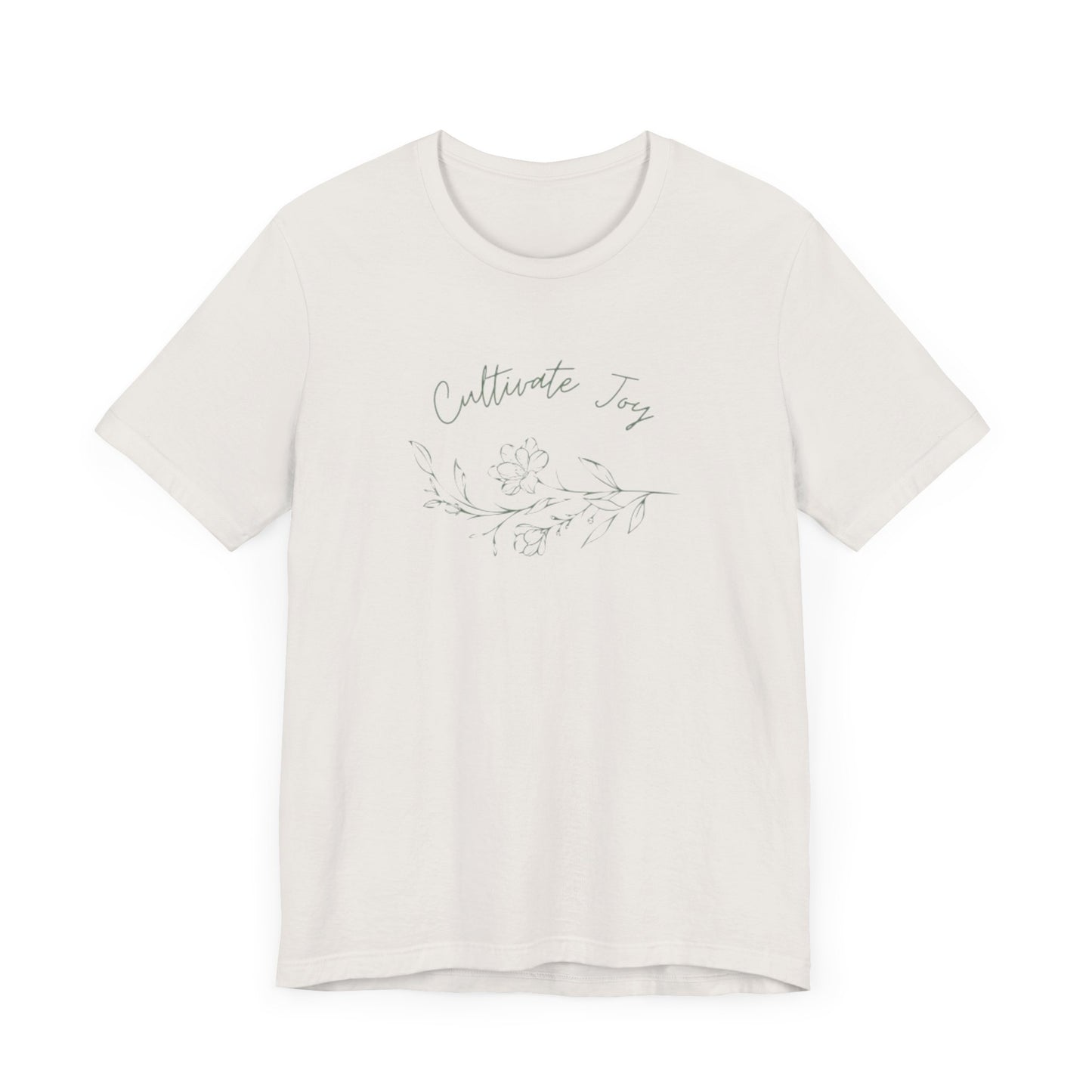 Cultivate Joy Floral Unisex Jersey Tee - Perfect for Nature Lovers